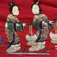 Massive Late Qing Dynasty Chinese Silk & Felt Narrative Textile Panel