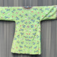 Antique Kesi Tapestry Silk Robe Crane & Cloud Motif Apple Green 69 x 52