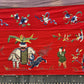 Super Large Antique Late Qing Dynasty Chinese Silk & Felt Narrative Panel