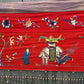 Super Large Antique Late Qing Dynasty Chinese Silk & Felt Narrative Panel