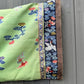 Antique Kesi Tapestry Silk Robe Crane & Cloud Motif Apple Green 69 x 52