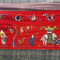 Super Large Antique Late Qing Dynasty Chinese Silk & Felt Narrative Panel