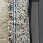 Late Qing Dynasty Silk Damask Robe with Figural & Floral Embroidery