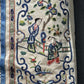 Late Qing Dynasty Silk Damask Robe with Figural & Floral Embroidery