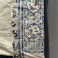 Late Qing Dynasty Silk Damask Robe with Figural & Floral Embroidery