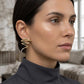 Tiffany & Co. Paloma Picasso 18K YG & Platinum Diamond Zig Zag Earrings 16.80 Gr