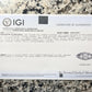 IGI Cert Art Deco Platinum 3 Three Stone Diamond Filigree Ring 0.60 CTW Size 5