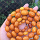Antique Baltic Butterscotch Yolk Amber Graduated Oval Bead Necklace - 143g 40"
