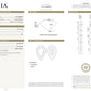 GIA Certified 1.67 Ct Pear Shape Natural Loose Diamond - I Color SI2 Clarity