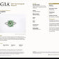 Rare GIA 6.57 Ct Unheated Natural Green Paraiba Tourmaline & Diamond Ring 18K