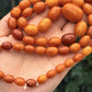 Antique Early 20th Century Natural Butterscotch Amber Bead Necklace 56.44 Grams