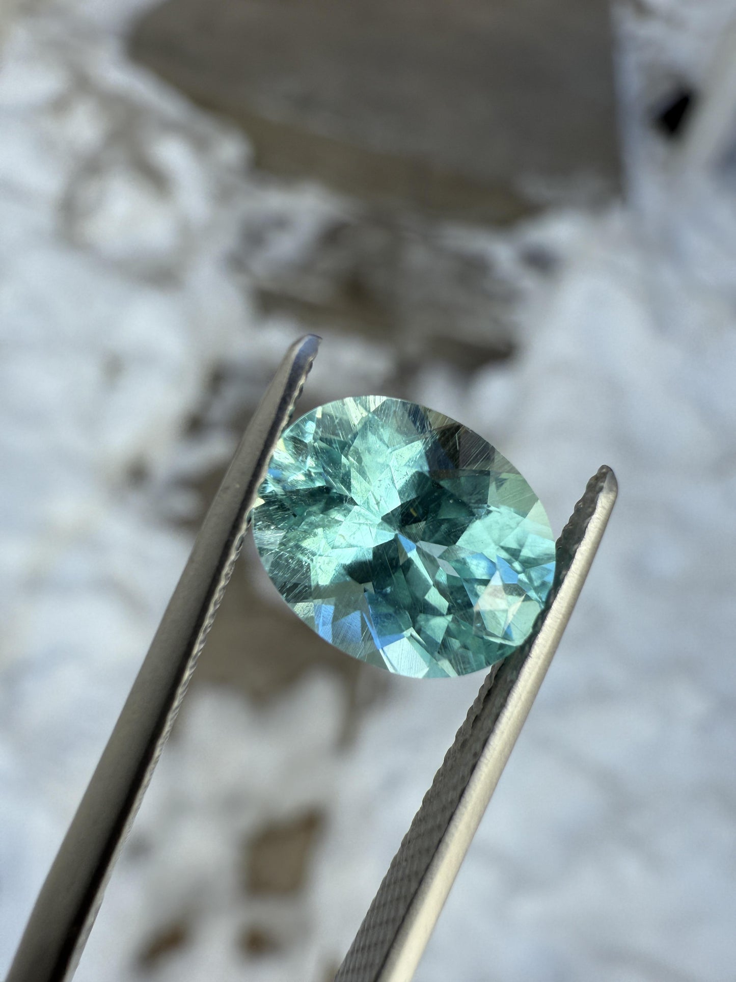 GIA Certified Paraíba-Type Tourmaline 2.65 Carat Green-Blue Oval Mozambique