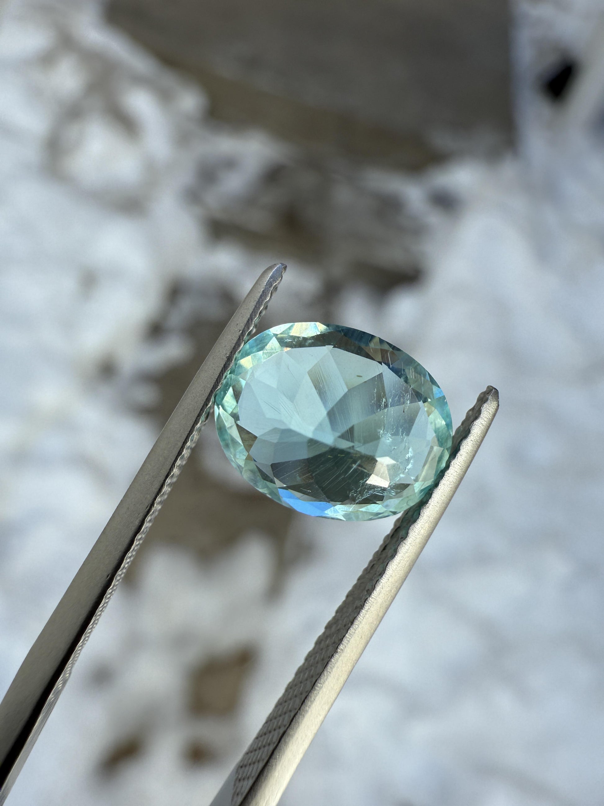 GIA Certified Paraíba-Type Tourmaline 2.65 Carat Green-Blue Oval Mozambique