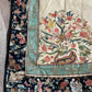 Antique Early 20th Century Chinese Silk Felt Robe with Embroidered Floral Design