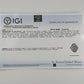 IGI Certified Art Deco 14K White Gold Old Euro & Swiss Cut Diamond Ring 1.05 Ct