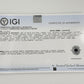 IGI Certified Art Deco 14K White Gold Sapphire & Diamond Ring 1.60 CTW Size 3.75