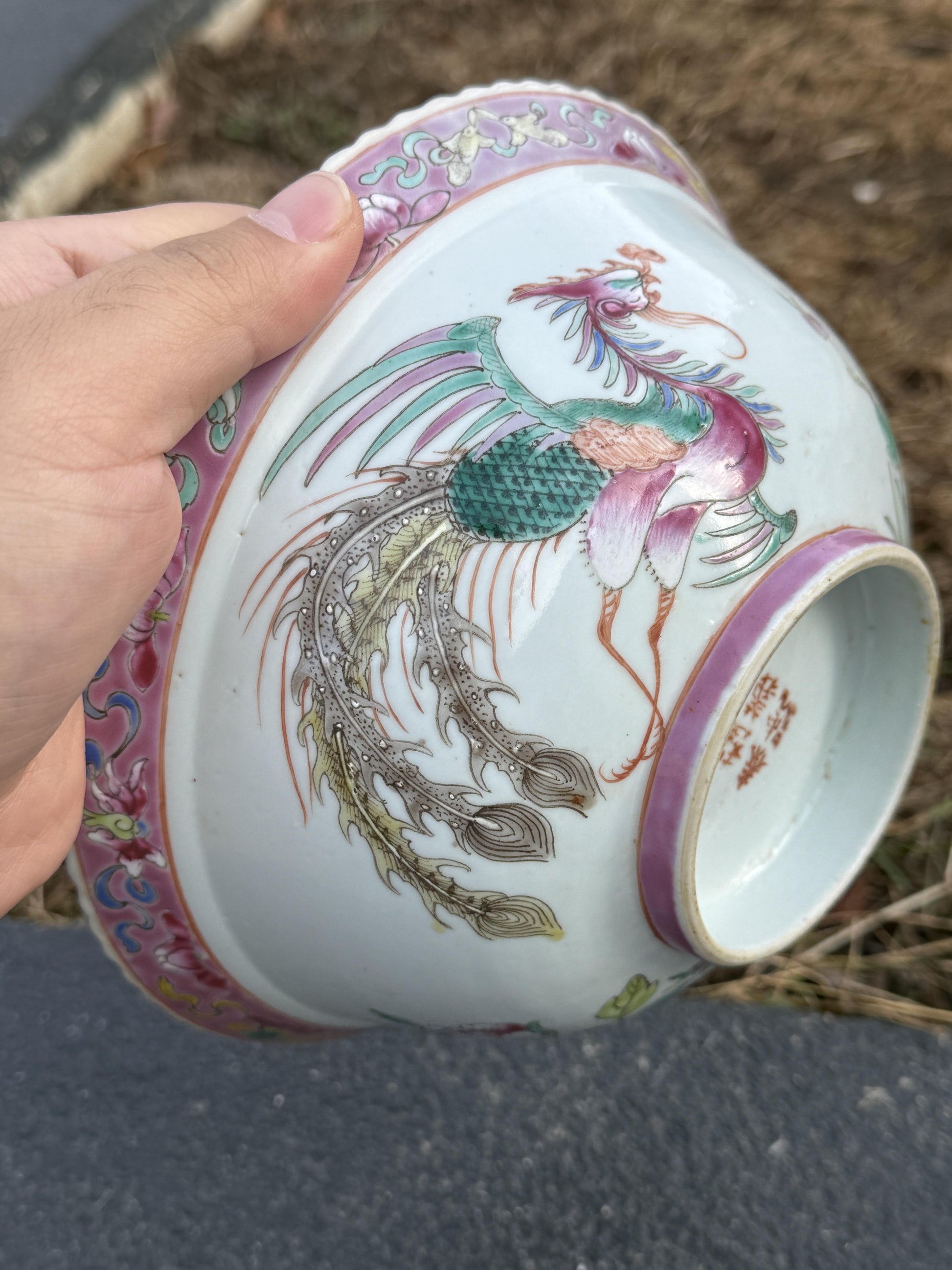 Marvelous Pair of Antique Chinese Porcelain Peranakan Nonya