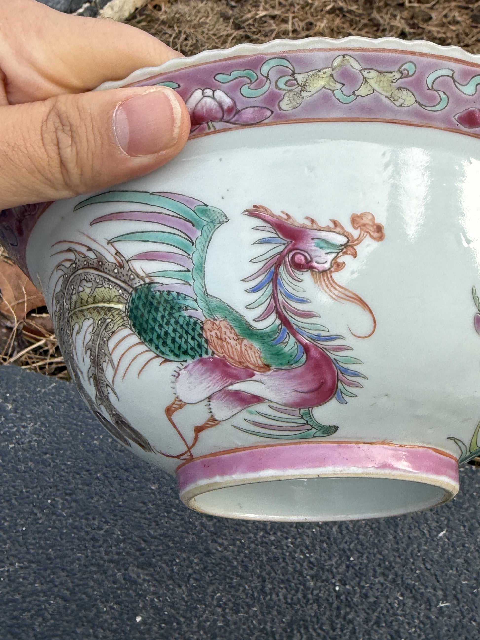 Marvelous Pair of Antique Chinese Porcelain Peranakan Nonya