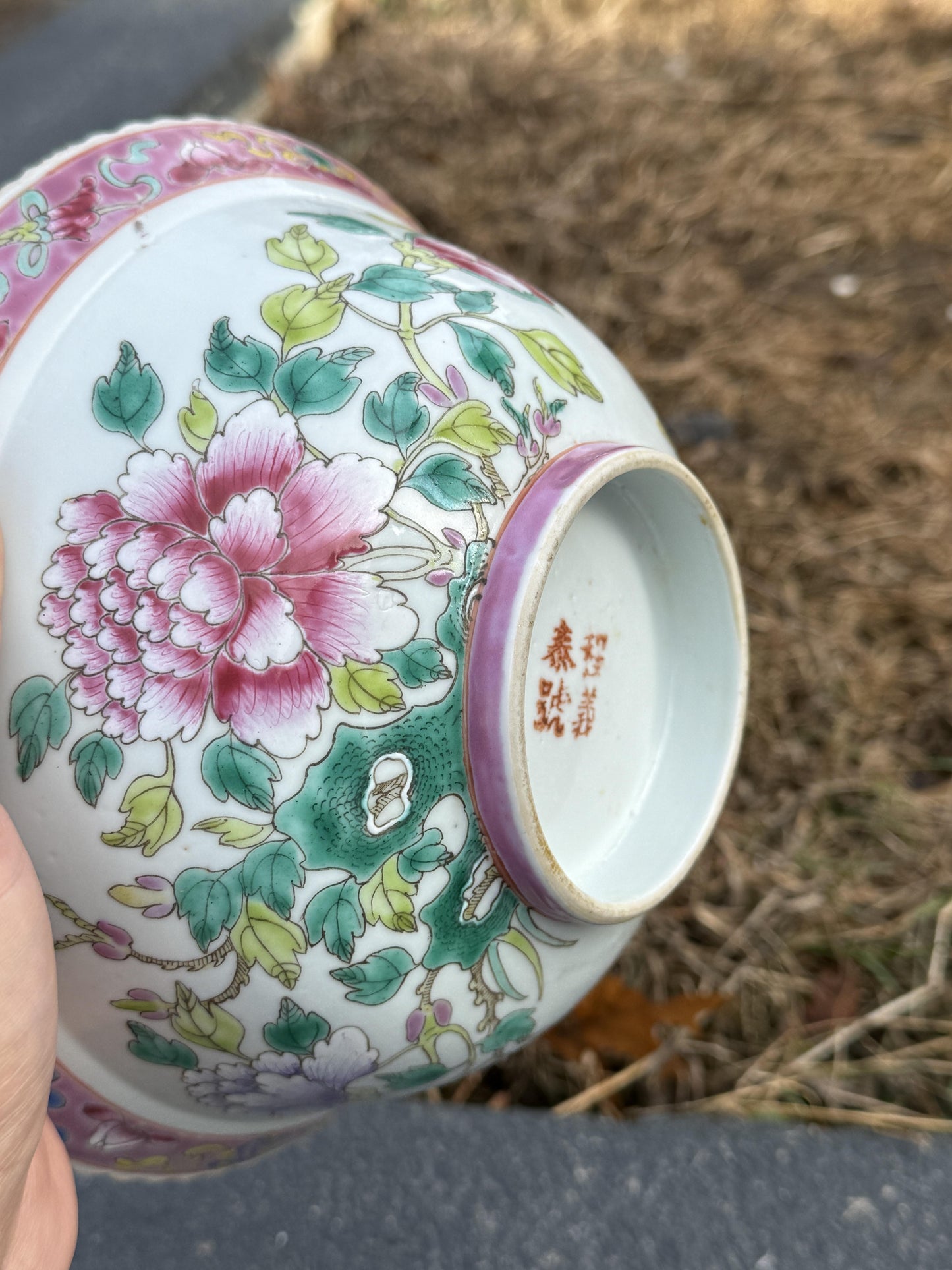 Marvelous Pair of Antique Chinese Porcelain Peranakan Nonya