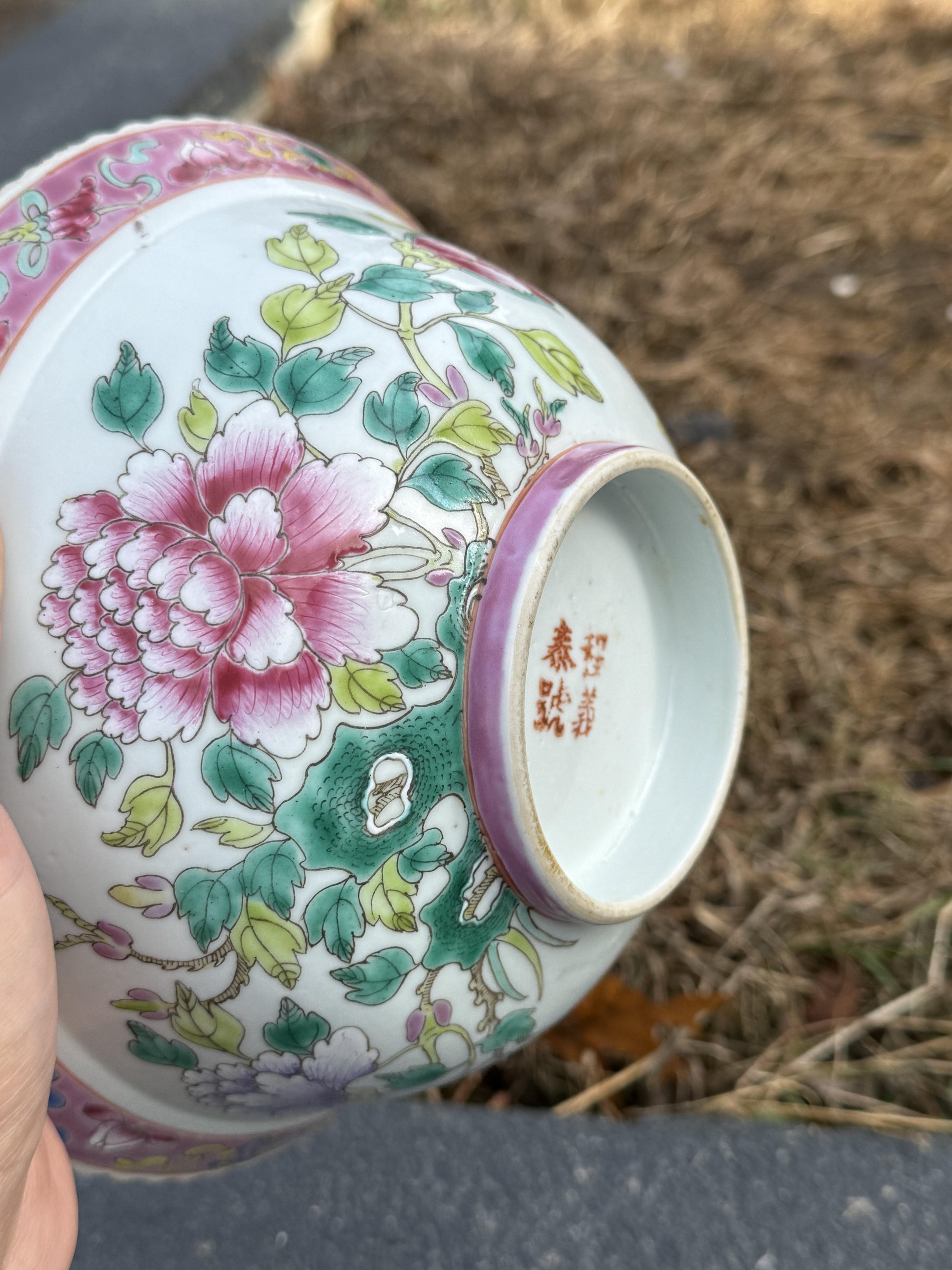 Marvelous Pair of Antique Chinese Porcelain Peranakan Nonya