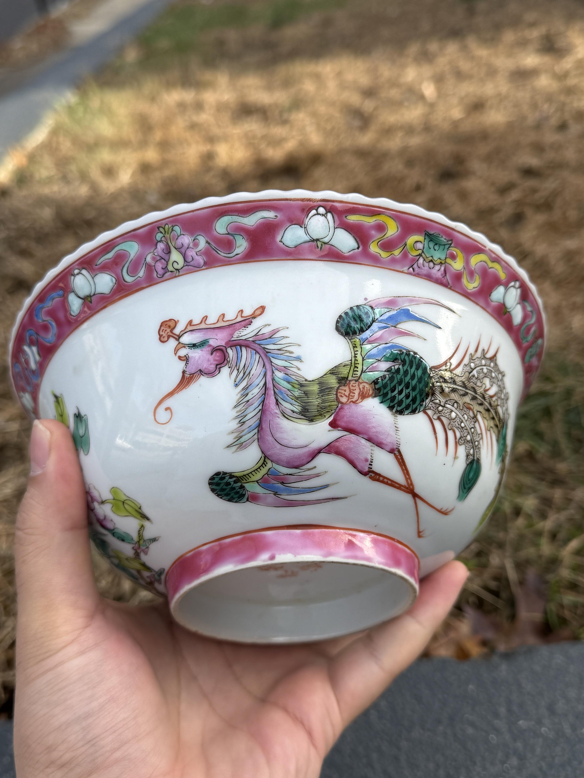 Marvelous Pair of Antique Chinese Porcelain Peranakan Nonya