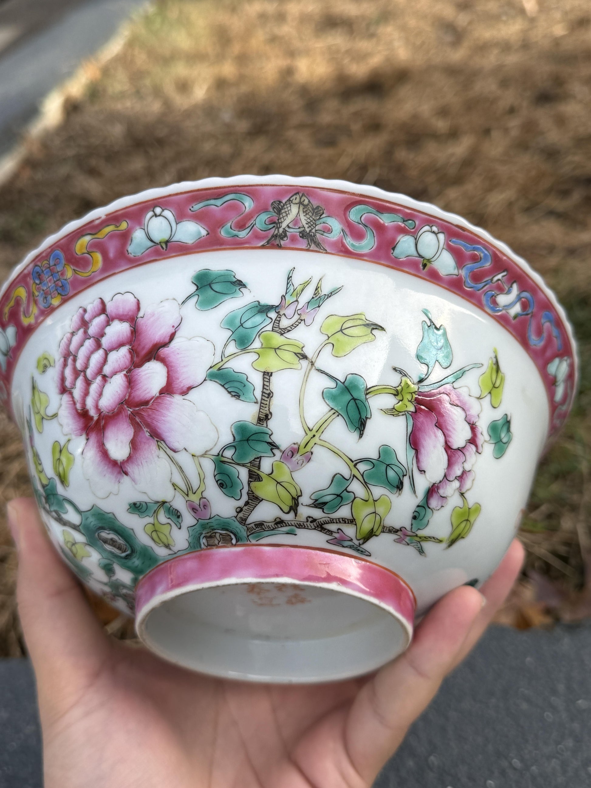 Marvelous Pair of Antique Chinese Porcelain Peranakan Nonya