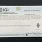 IGI Certified Art Deco Diamond Shield Ring 18K White Gold Gold Ring Size 6.5