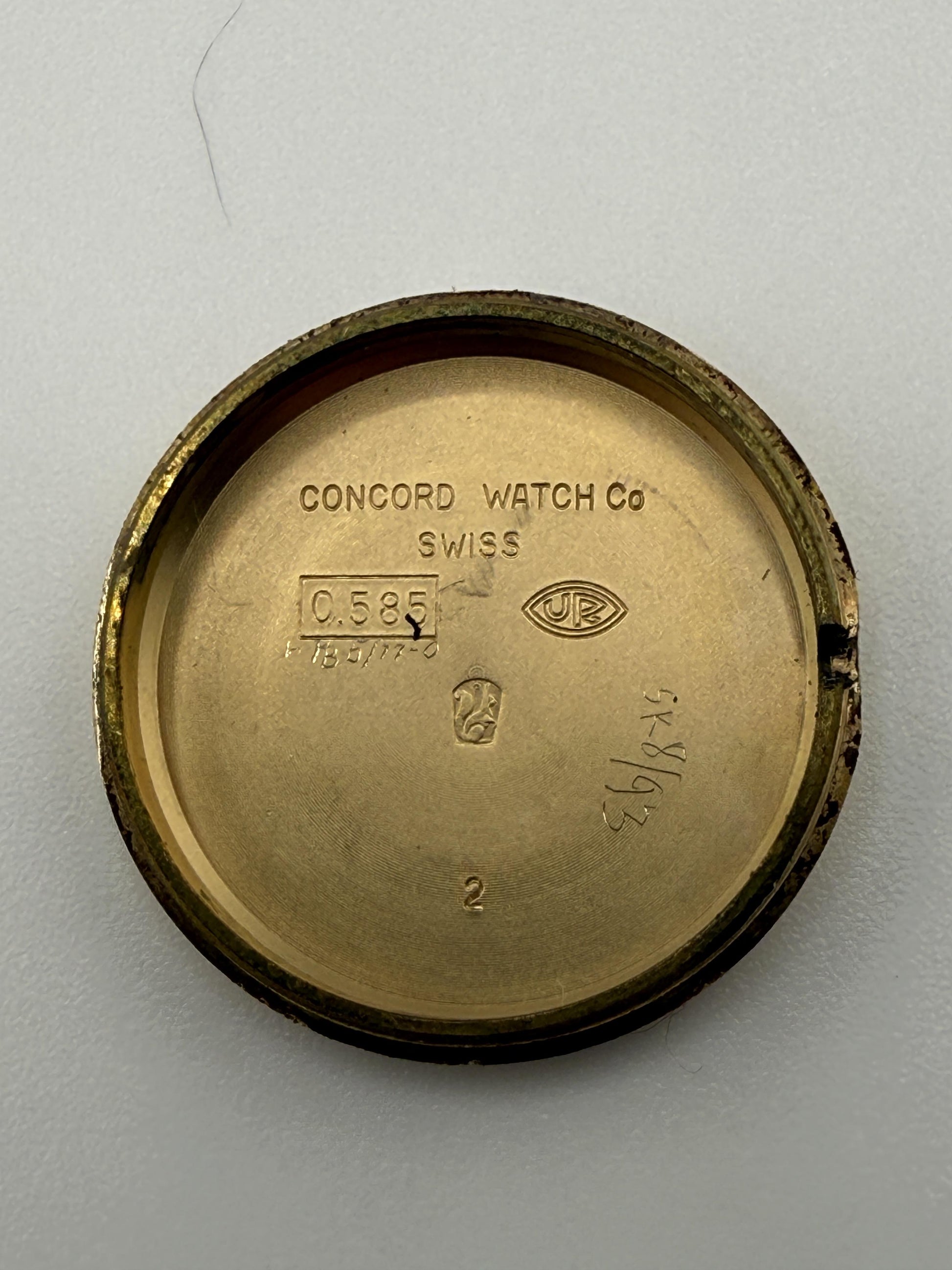Gorgeous 14K Yellow Gold Cartier For Concord Manual Winding