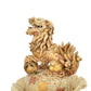 Massive Japanese Meiji Satsuma Temple Jar with ShiShi Lion Finial – Hand-Painted