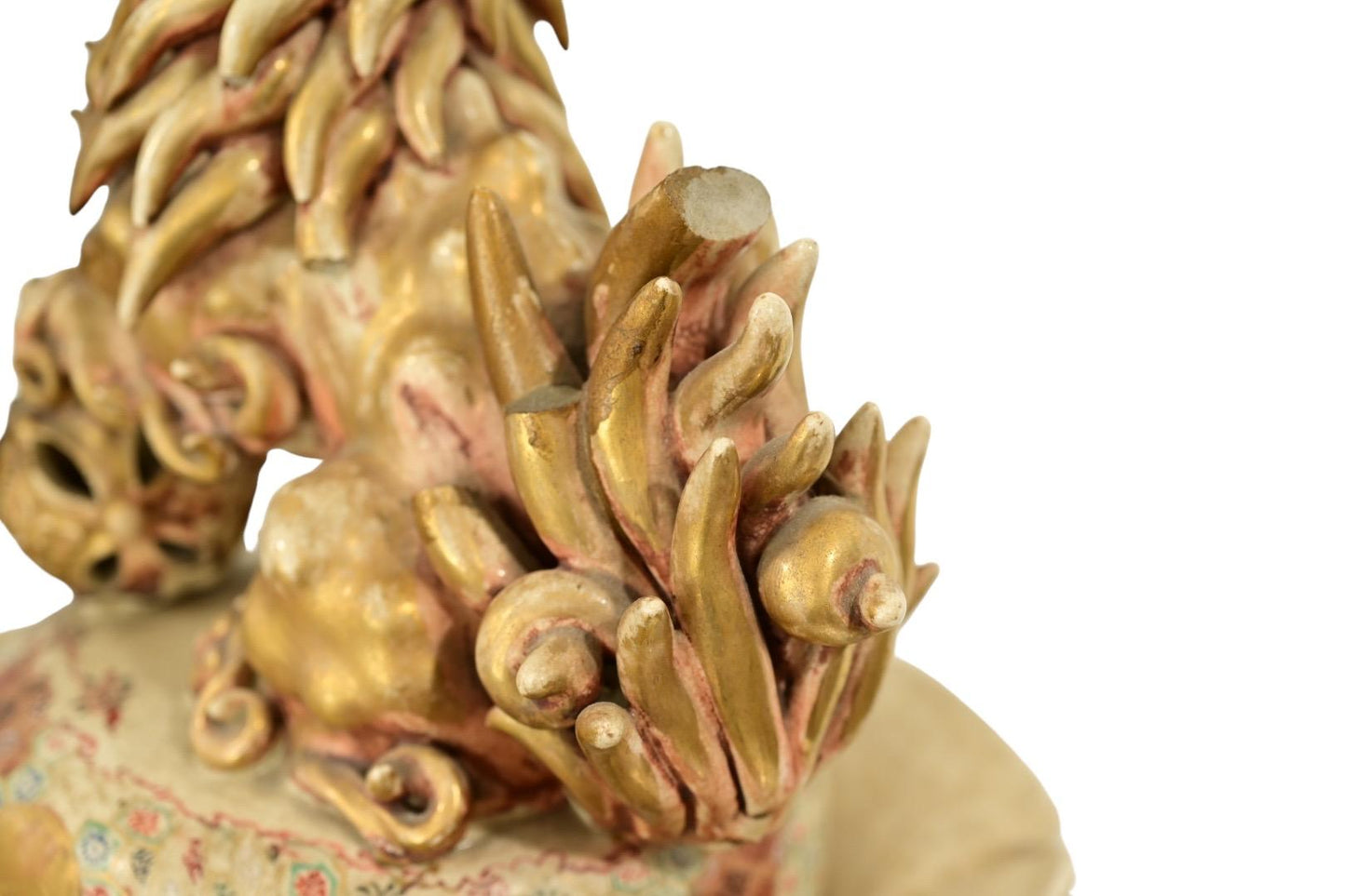 Massive Japanese Meiji Satsuma Temple Jar with ShiShi Lion Finial – Hand-Painted