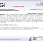 IGI Certified 10K White Gold Ring Natural Diamond & Sapphire Halo Size 6.75