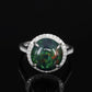 Investment GIA 4.75ct Black Opal Diamond Halo Ring - .900 Platinum - Rare