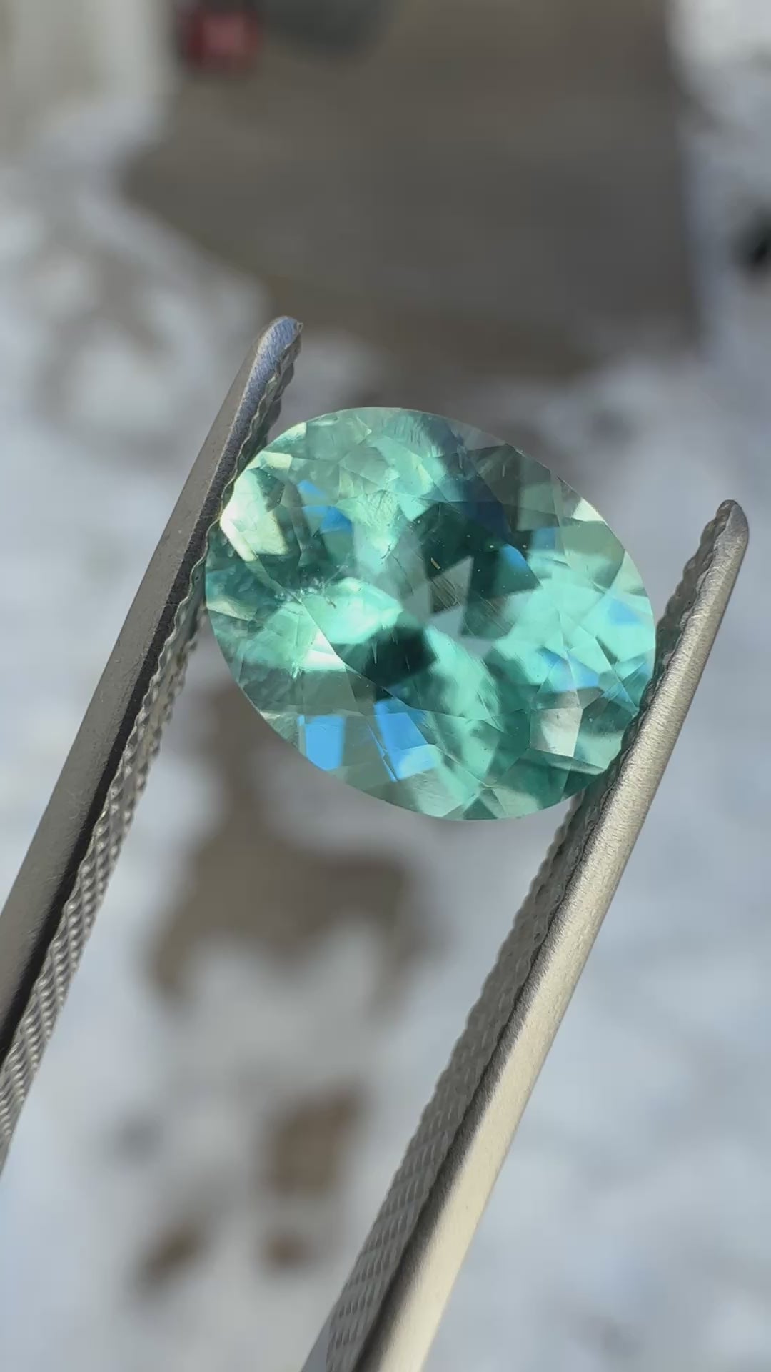 GIA Certified Paraíba-Type Tourmaline 2.65 Carat Green-Blue Oval Mozambique
