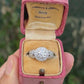 IGI Certified 1.72 CTW Diamond Halo Ring with Kite Side Diamonds Size 5