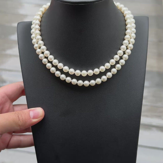 Super Rare Mikimoto Natural Cultured Pearls 55.41 Grams With Certificate
