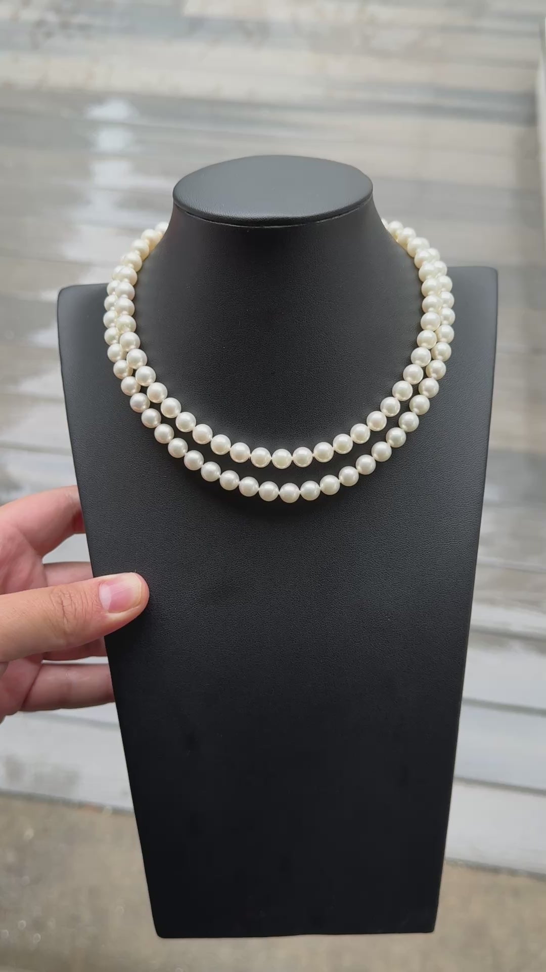 Super Rare Mikimoto Natural Cultured Pearls 55.41 Grams With Certificate