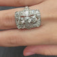 Exquisite Art Deco Platinum Diamond Ring – 2.68 Carats, Size 8