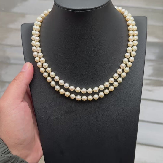 Rare H Stern Pearl Necklace With GIA Report Akoya Pearls
