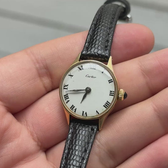 Gorgeous 14K Yellow Gold Cartier For Concord Manual Winding Watch
