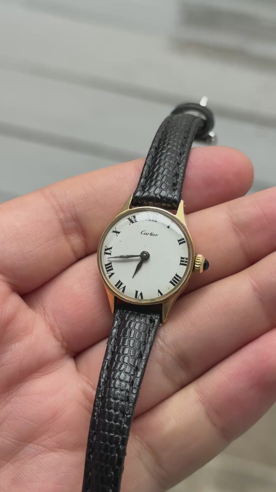 Gorgeous 14K Yellow Gold Cartier For Concord Manual Winding Watch
