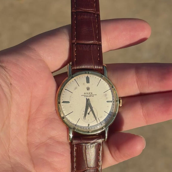 Rare Rolex Ref. 4325 Solid 14K Gold Men's Watch - 35mm - Recently Serviced