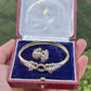 14K Gold Panther Ring & Bracelet Set Ruby Sapphire Emerald Diamond IGI Certified