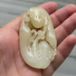 Antique Chinese Carved White Jade Toggle 60.97g – Mythical Beast 3" x 1.75"