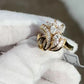 IGI Certified 18K Yellow Gold Diamond Ring 1.17 CTW Marquise & Baguettes
