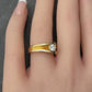 14K Yellow Gold Solitaire Diamond Ring VS Center Diamond IGI Certified Size 6.5