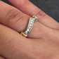 Elegant 18K White & Yellow Gold Diamond Band – 0.20 TCW, Size 6.75, 2.86g