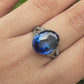 Rare Art Deco Period Sapphire & Diamond Ring With IGI Report