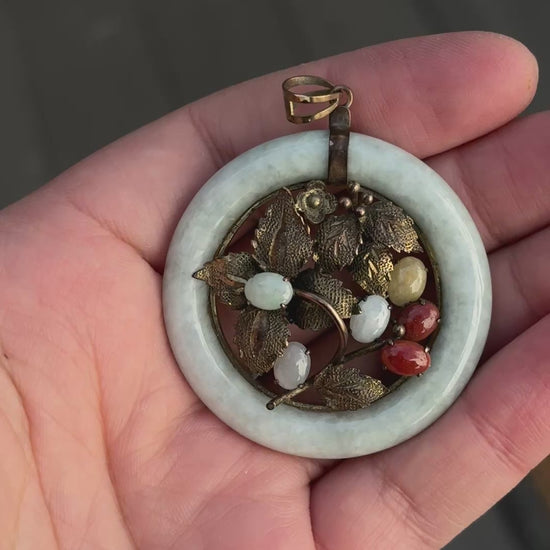 Gorgeous Antique Chinese Jade Pendant For Necklace