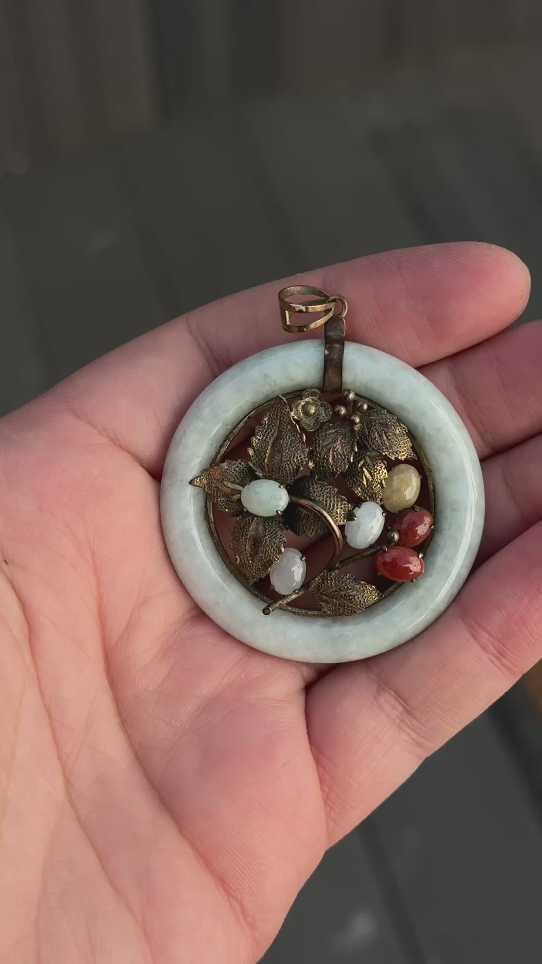 Gorgeous Antique Chinese Jade Pendant For Necklace