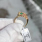 IGI Certified Vintage 14K Yellow Gold Ruby Emerald Diamond Leopard Ring Size 6.5